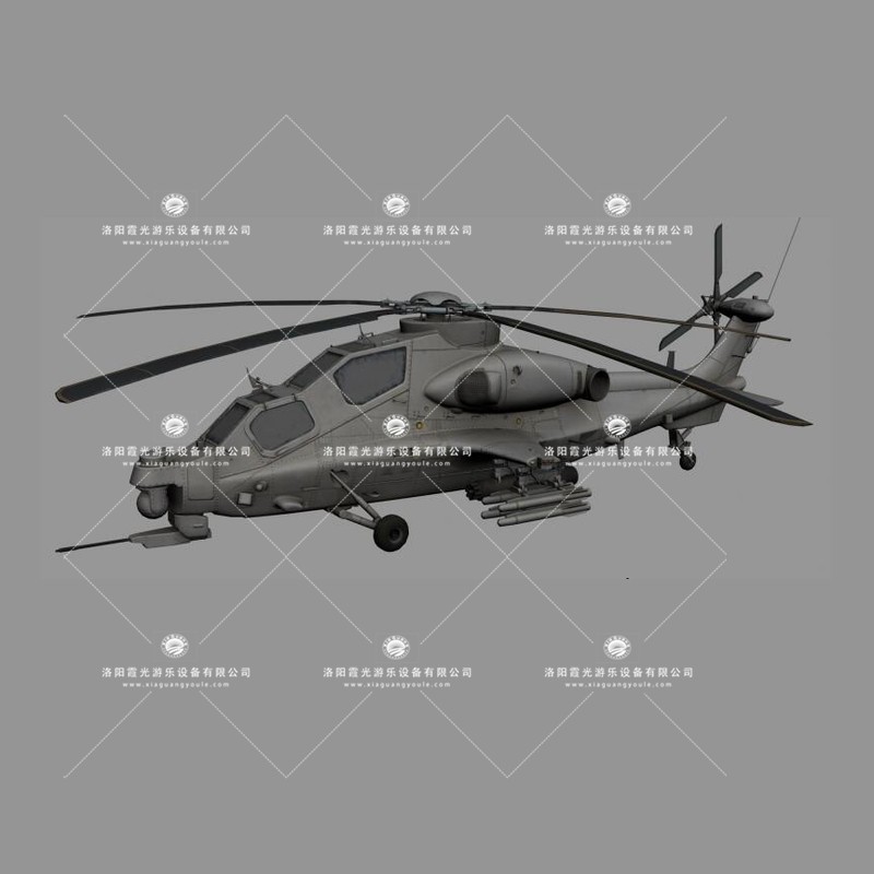 丛台武装直升机3D模型